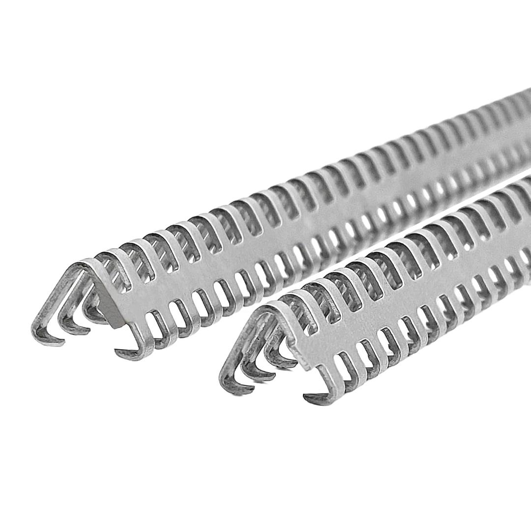 12 Belt Lacing Conveyor Belt Fastener Stainless Steel Buckles Light Duty Splicing Spike Fastener for Belt THK. 1/16-3/32, 4 PCS/Box with 2 Hinge Pins