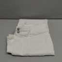 Sidefeel Women's Wide Leg Jeans High Waisted Tummy Control Stretchy Pockets Front Straight Leg Jeans (6, White)