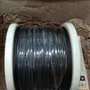 1000FT 1/8" Black Stainless Steel Cable 7x7 Strands Aircraft Deck Cable Railing Kit System T316 Wire Rope with Cable Cutter 1850 lb Breaking Strength, Metal Wire Cable for Fence