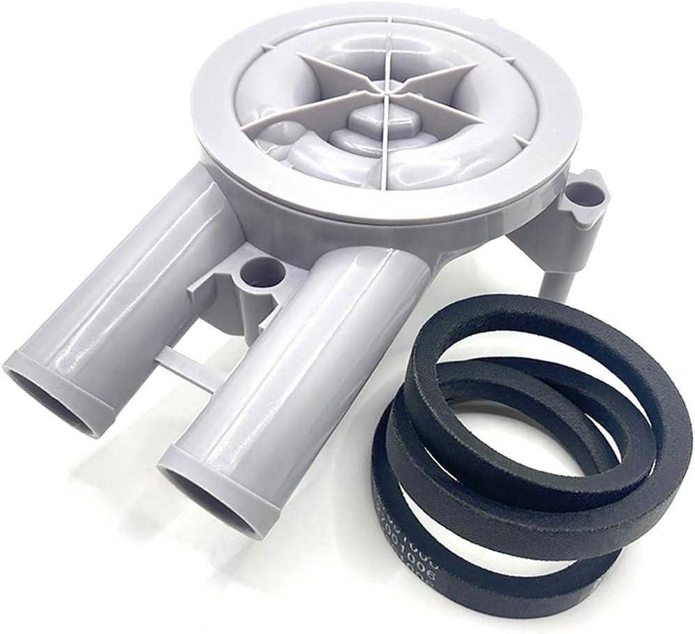 RB150003 Washer Drain Pump & Belt Kit Compatible with Alliance Speed Queen, RB150003 Belt & Pump Model M/N 8/Post, Replaces 201566P 27001036 205217P 36863 201566 38174