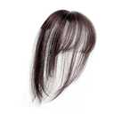 Mini Fringe French Bang Wig - Straight Clip in Forehead Topper, 3D Toppers, Synthetic Fiber Hairpiece