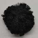 Drawstring Ponytail for Black Women, Afro Puff Kinky Curly Hair Ponytail Extension with Bangs Black Updo Natural Hair Ponytail (1B Natural Black)