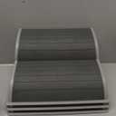 2-Step Modular Dog Ramp - Portable Non-Slip Stairs for Small Dogs with High Support, 9.5" D Lightweight Plastic Pet Steps Fits Staircase Indoor, Ideal for Elderly Injured Pets (3-Pack, Grey)