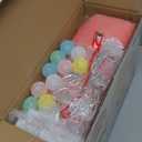 EagleStone 2-in-1 Kids Tent,Large Play Tent with Padded Mat and Lights, Kids Playhouse with 2 Doors & 4 Windows,2 Large Side Pockets, Indoor Outdoor Kid Play Tent for Toddlers,53" x40" x 51" (Double Door White)