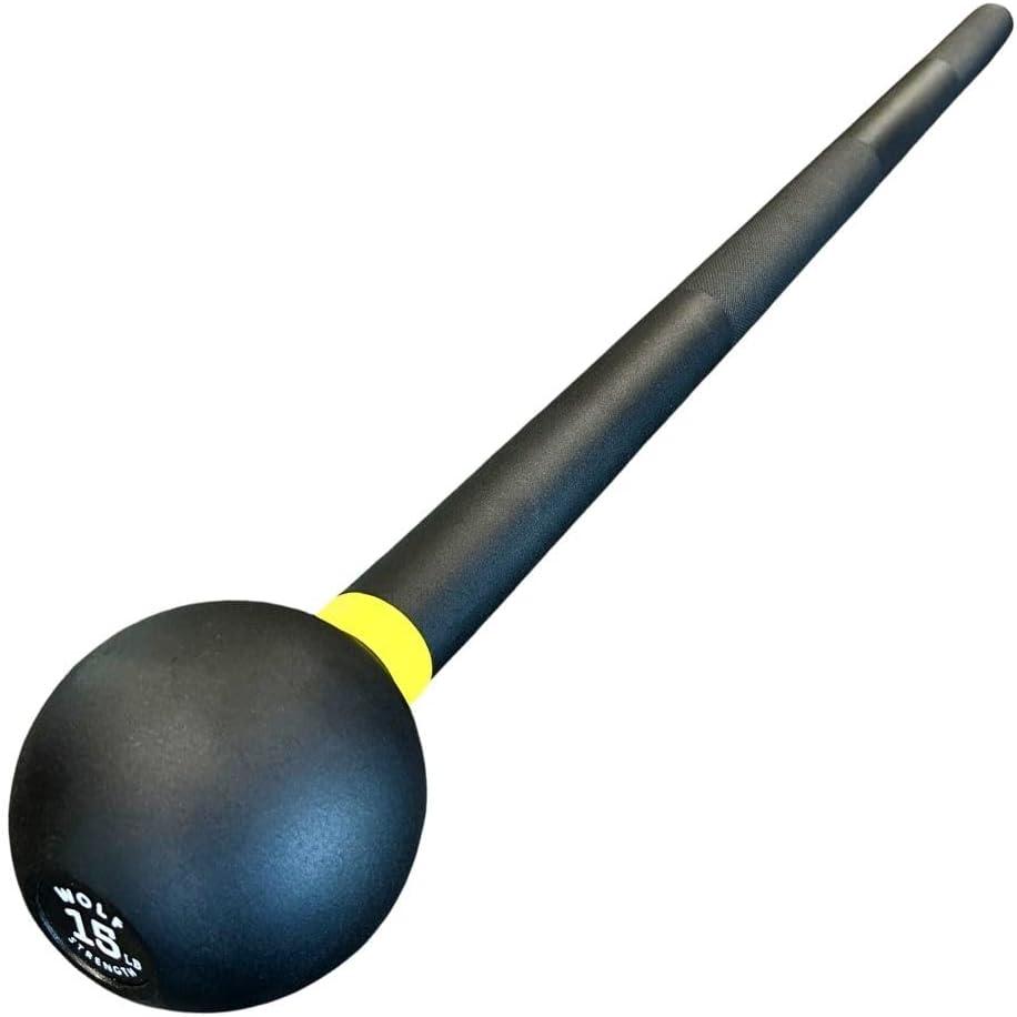 Wolf Strength Macebell: 15lb Steel Mace for Core, Shoulders & Grip