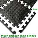 3x6 Feet Interlocking Foam Floor Mats (18-Pack) - 0.4"10mm Thick Gym Mats for Home Workouts, Exercise & Play - Puzzle Tiles for Home Gym, Yoga, Kids Area.