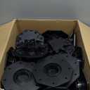 24 Pack Adjustable Deck Support Pedestal, Plastic Adjustable Deck Foundation Base, Height Adjustment Raising from 1-3/16" to 2-3/8", Black