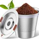 Reusable K Cups, Stainless Steel K Cups for Keurig, Keurig Reusable Coffee Pods for Keurig 1.0 & 2.0 Coffee Makers BPA-Free Refillable Coffee Filters (1)