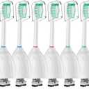 Toothbrush Heads for Philips Sonicare Replacement Brush Heads Medium Soft Dupont Bristles Electric Toothbrush Replacement Heads Fit E-Series Essence Xtreme Elite Advance and CleanCare, 6 Pack