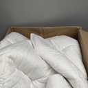 EASELAND Full Size Mattress Pad Pillow Top Mattress Cover Quilted Fitted Mattress Protector Cotton 8-21" Deep Pocket Cooling Topper (54x75 Inches, White)