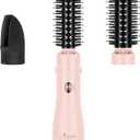 Aima Beauty Blow Dryer Brush Set - 4-in-1 Round Brush Blow Dryer Adds Shine, Smooth, Curl & Volume for Short to Medium Hair, Interchangeable 1 & 1.25 Round Barrel, Ionic Frizz Control, Pink