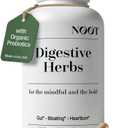 NOOT Digestive Herbs for IBS Support & Anti Bloating for Women and Men, Ginger, Peppermint Extract, Cardamom & Fennel for Gas, Discomfort, Indigestion, Heartburn, Digestive Support, 60 Capsules, BBD 07/29/2026