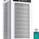 Air Purifiers for Home Large Room 4800 sq ft, with Real HEPA Filters, X-Shaped Powerful Filtration, App Smart Control, AQI Display, Real-Time Temp & Humidity Monitor for Pet Hair, Smoke, Odors, HAP608 (Bright White)