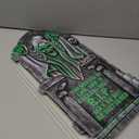 Large Halloween Tombstones Decorations, 6 Pack 16.5"x10" Light Up Tombstone for Graves, Plastic Spooky Outdoor Halloween Gravestone, Waterproof Cemetery Grave Decor with 12 Stakes for Yard Lawn Party