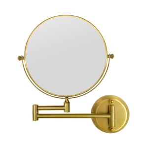 GURUN 8" Wall Mounted Makeup Mirror with 10X Magnification,Two-Sided Swivel Bathroom Mirror,Brushed Gold Finish M1306GJ(8",10X)