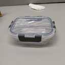 24-Piece Small Glass Food Storage Containers with Lids Airtight, 1.5 Cup Meal Prep Containers Set, Microwave&Dishwasher Safe, Leak-Proof, BPA-Free, Grey