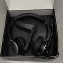 Wireless Headset with Mic for Work, Bluetooth Headset with Microphone, AI Noise Canceling Mic & USB Dongle, V6.0 Wireless Headphones with Mic Mute & Charging Dock for PC/Cell Phones/Call Center/Teams (Black&Silver)