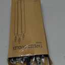 12 Pack Black Taper Candles 10 inch - Taper Candles Dripless, Smokeless, Unscented - 8 Hours Long Burning - Hand Poured Tall Candlesticks - Perfect for Home Decor, Weddings, and Special Occasions