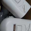 Retractable Baby Gates 2 Pack, 55" Wide Mesh Dog Gate Indoor, 34'' Tall Gate for Stairs Doorways Hallways Deck, Child Pet Safety Gate for Indoor Outdoor Home Use, White