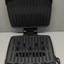 GEORGE FOREMAN Contact Submersible Grill, 5-Serving Grill - Adjustable Temperature Control, Black Plates, Wash the entire grill