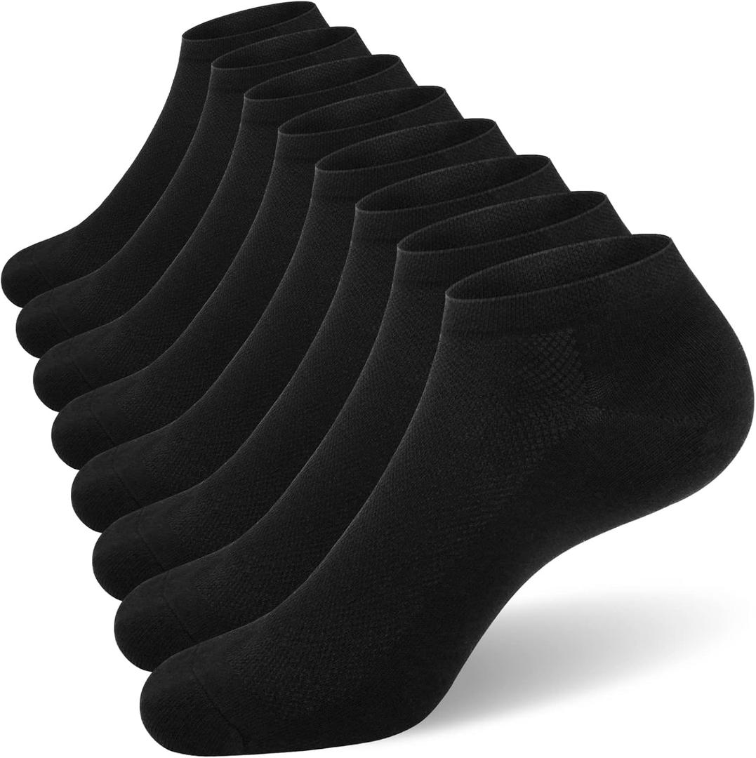 SIXDAYSOX 8/6 Pack Mens Ankle Socks Low Cut Comfort Casual Socks Size 10-13/13-15