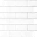 VEELIKE White Subway Peel and Stick Backsplash Tile with Silver Grout 6 Sheets Waterproof Adhesive Backsplash Stick on Tile for Kitchen Peel and Stick Wall Tiles for Bathroom Laundry Room 12''x12''