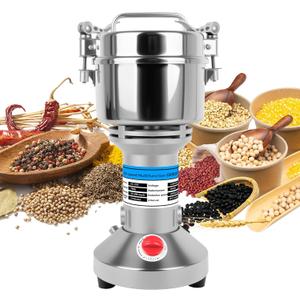 Electric Grain Mill Grinder, 750g High-Speed Stainless Steel Flour Mill, Professional Spice & Herb Pulverizer, 110V Heavy Duty Dry Food Powder Machine for Grainsn Corn Coffee Pepper & Seasonings
