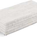 Handicrafts Home Decorative Storage Box 10x4.5  Remote Control Holder, Jewelry Organizer, Modern Decorative Box with Lid, Boho Chic Home Dcor Accent, Vintage Memory Box for Living Room Shelf Dcor (WHITE-BAMBOO)