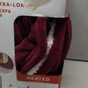 Sunbeam Throw Microplush Sherpa Heated Throw Size 50x70 in