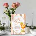 Aperol Spritz Bar Sign, Wedding Cocktail Bar Wooden Stand Sign 5x7 Inch, Baby Bridal Shower Table Decor, Wedding Signs for Reception Ceremony Home Party Tabletop Desk Decorations