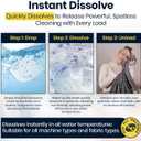 Eco-Friendly Laundry Detergent Sheets  60 Loads (30 Sheets) Fresh Scent  Concentrated, Quick-Dissolve, Travel-Friendly & Hypoallergenic  No Phosphate, Bleach or Dyes (30 Count (Pack of 1))