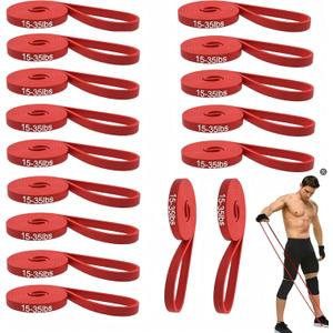 16-Pcs Resistance Bands Set - Premium Elastic Workout Bands for Home Gym, Strength Training, Yoga & Physical Therapy