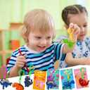 28 Pack Valentines Dinosaur Keychains with Cards , Valentines Day Gifts For Kids Dinosaur Valentine Day Cards Bulk Classroom School Exchange Prize Valentines Party Favors for Kids Boy Girl