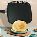 10 Inch Square Griddle Pan, Nonstick Grill Pan for Cooking Eggs, Omelettes, and More, Griddle Cookware, PFOA Free