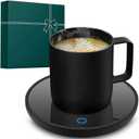 Mug Warmer, Candle Warmer Plate, 2-Temp Settings Coffee Mug Warmer, Portable Coffee Cup Warmer, Coffee Warmer for Desk Suits for Various Mugs, Automatic Shut Off, Gift for Mom (A10)