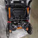 Super Lightweight Transport Wheelchair, Upgraded Adjustable Backrest Lightweight Wheelchair, Foldable Wheelchairs with Telescopic Handle, Backpacks,Travel Bags, Inflatable Seat Cushions