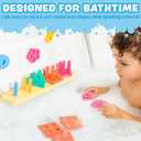 Tub Works Splash, Stack & Sort Shape Sorter & Stacking Toddler Bath Toy | 20 Foam Pieces | Color Sorting & Shape Stacking Kids Bath Toys | Floats & Sticks to Tub Walls | Early Learning Bathtub Toys