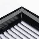 Fits 14x14 Duct Opening | Steel Return Air Filter Grille by Handua [Removable Door] for 1-inch Filters | Vent Cover Grill, Black | HVAC Cold Air Grille | Outer Size: 16 5/8"W X 15 5/8"H