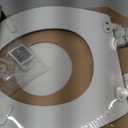 Mayfair Linden Slow Close Toilet Seat, Non Slip Heavy Duty Wood, Easy Install, Round, White