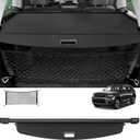 Sze Cargo Cover for 2022 2023 2024 2025 2026 Jeep Grand Cherokee (2 Row; WL) 4XE Retractable Trunk Cover Black Rear Trunk Security Cover Shielding Shade Waterproof-New Upgrade