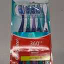 Colgate 360 Whole Mouth Clean Toothbrush, Adult Soft Toothbrushes, 5 Pack, Multicolored