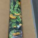 Howngyesimu Artificial Camellia Tree, 3FT Faux Camellia Plant in Pot with Orange Flowers for Spring Home Front Door Outdoor Indoor Decoration