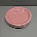 96 Pcs Pink Party Disposable Paper Plates, 9" Cute Pink Dessert Baby Bridal Shower Dinner Birthday Cake Paper Plates for Party Bridal Baby Girl Shower Wedding Supplies