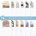 A5 Notebook Divider  12-Month Planner Binder with Customizable Cards, Durable 6-Ring Organizer for Notes, Journaling, and Planning  Compact and Refillable (8.5"*5.5") (Black)