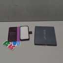 MONASAY Wallet Case Compatible for iPhone 15 5G,[Glass Screen Protector Included] [RFID Blocking] Flip Folio Leather Cell Phone Cover with Credit Card Holder，6.1-inch，Bright-Purple