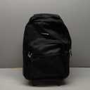 Rockland Double Handle Rolling Backpack, Black, 17-Inch (One Size)