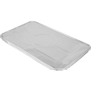 Restaurantware-LIDS ONLY: Foil Lux Foil Pan Lids Pack of 25 Oven-Ready Aluminium Tray Covers - Pans Sold Separately, Fits Full-Size Steam Table, Foldable Edges, Freezable, Silver, Disposable