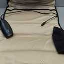 Snailax Massage Seat Cushion - Back Massager with Heat, 6 Vibration Massage Nodes & 2 Heat Levels, Massage Chair Pad for Home Office ChairBlack