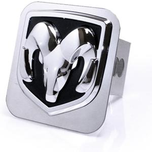 Dodge Chrome Logo Trailer Hitch Cover Plug
