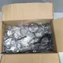 50 Pack Magnifier, Plastic Magnifying Glass Portable Reading Magnifiers for Jewelry Home Office Desk Accessories with Storage Bag, Black